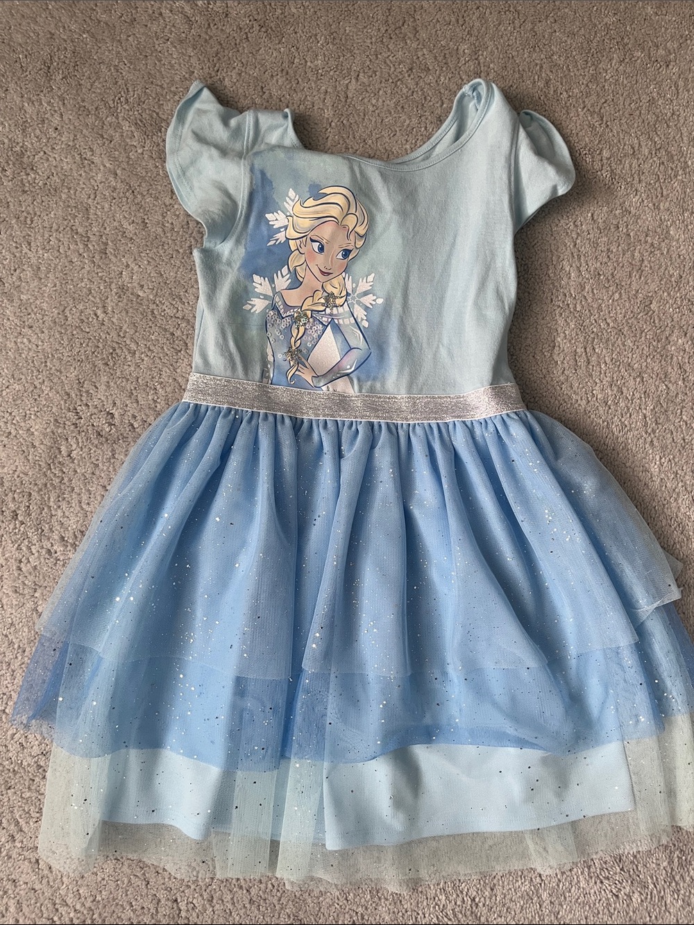 Disney Light Blue Elsa Sparkle Tulle Dress Dress
